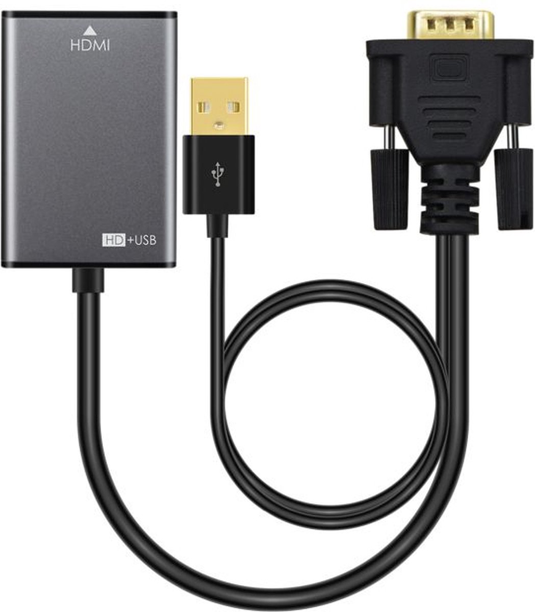 Microconnect VGAHDMI VGA kabel 0,15 m VGA (D-Sub) Zwart