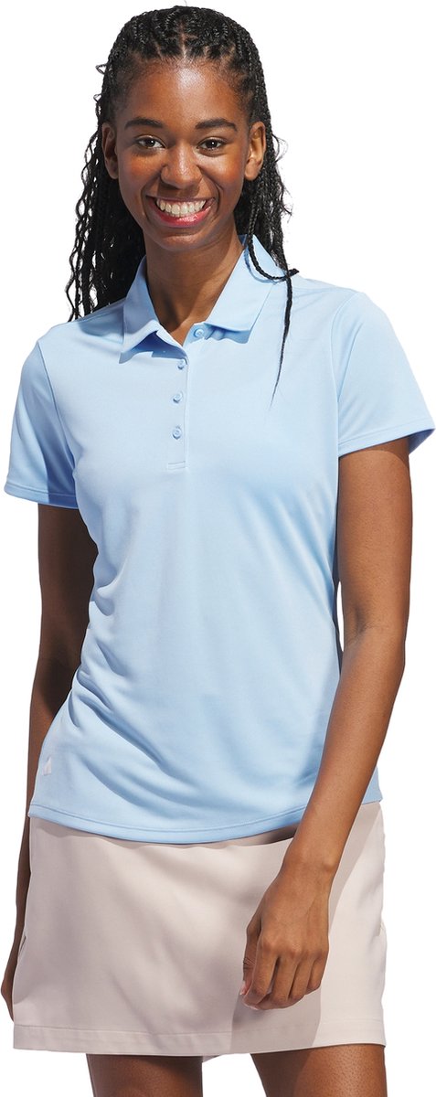 adidas Performance Solid Performance Poloshirt met Korte Mouwen - Dames - Blauw