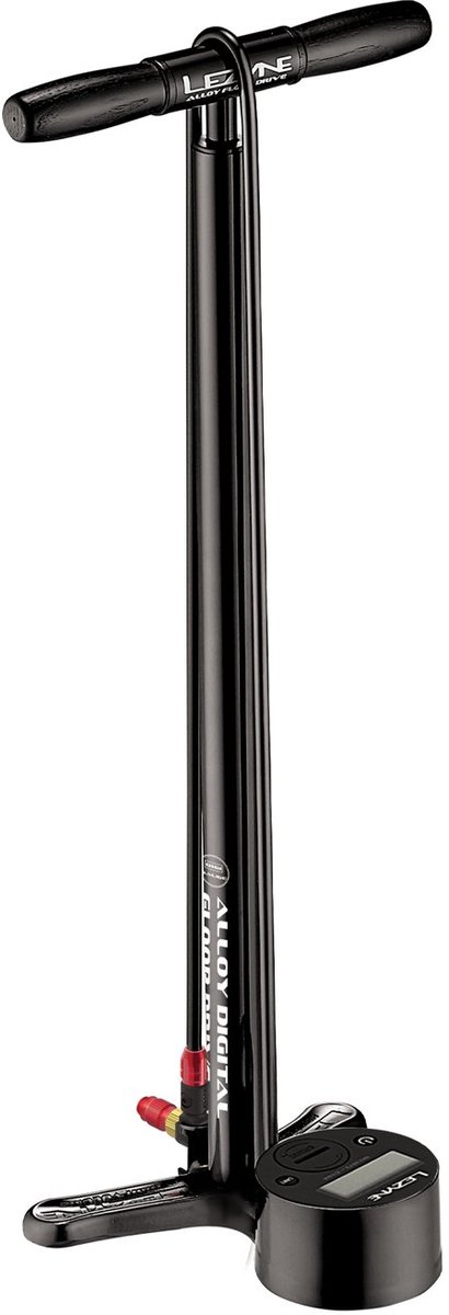 Lezyne alloy digital floor drive 3.5 inch - 220 psi / 15 bar - Vloerpomp - Fietspomp - Aluminium - Zwart