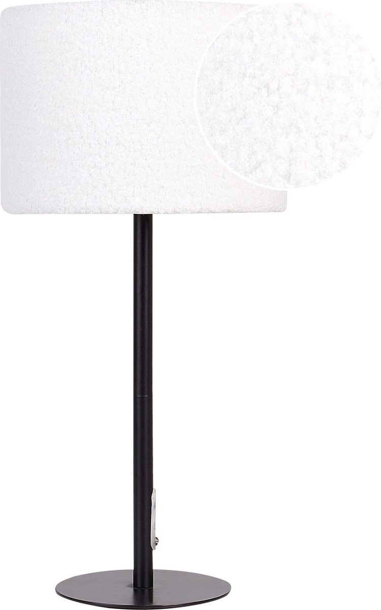 VINAZCO - Tafellamp - Wit - Bouclé