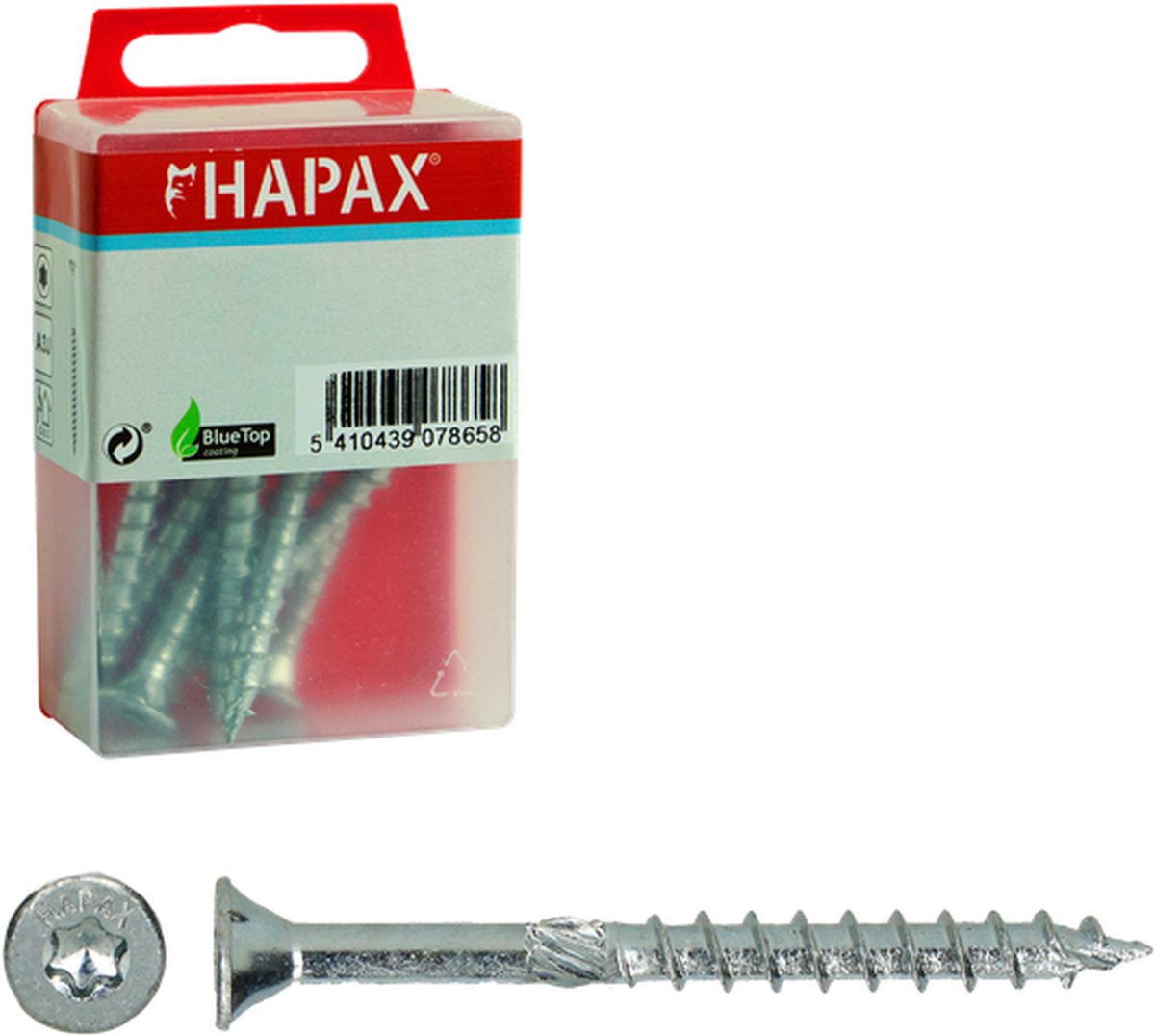 HAPAX - Houtschroeven - Schroef - 4x40 deeldraad Tx - 50 stuks