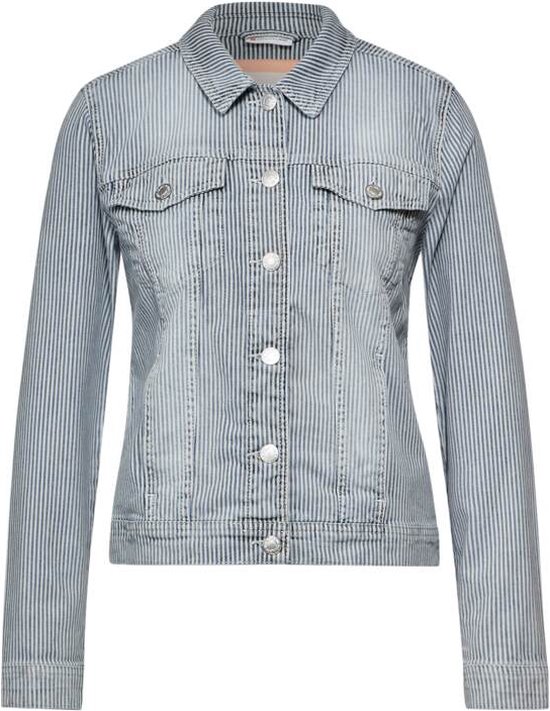 Street One - A212094 - QR Denim-Jacket,indigo stripes