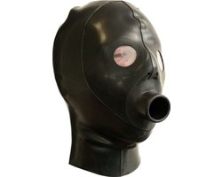 Mister B - rubber extreme vloeistof gag hood - Medium
