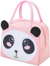 Lunchbag voor Kinderen - Panda - Roze - Koeltas - Thermo Tas - Lunch Bag - Rits - Meisje