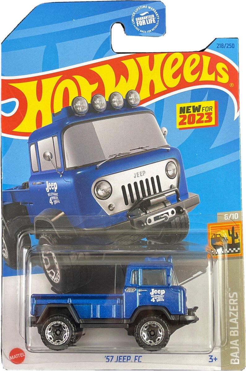 HOT WHEELS '57 JEEP FC 218/250 1:64 HW BAJA BLAZERS 6/10