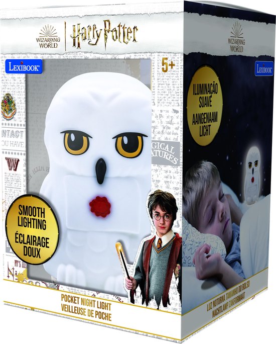 Hedwig 3D Design White Smooth Lighting Pocket Pocket Night Light ongeveer 13 cm van Merkloos — afbeelding 4