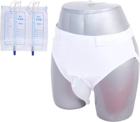 Siliconen Urine Katheter Met 2 Urinezakken - Urine Collector - Plas Katheter - Plas Probleem | Katheterverzorging | Urinekatheter | Mannen | Urineopvang zak | SwiftCommerce