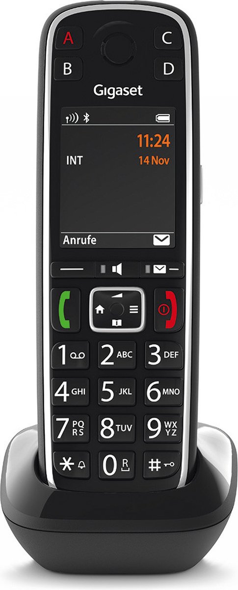 Gigaset E720HX Analoge-/DECT-telefoon Nummerherkenning Zwart