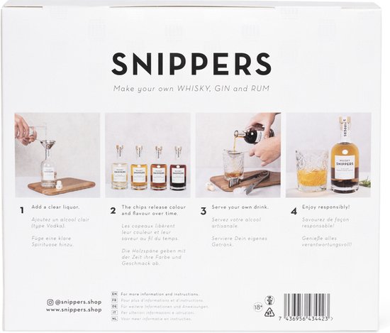 Snippers Gift Pack Mix - Whisky, Gin & Rum - Snippers