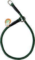 Boon Sliphalsband voor honden - Correctiehalsband - Trainingshalsband - Rond - 70 cm - Groen / zwart