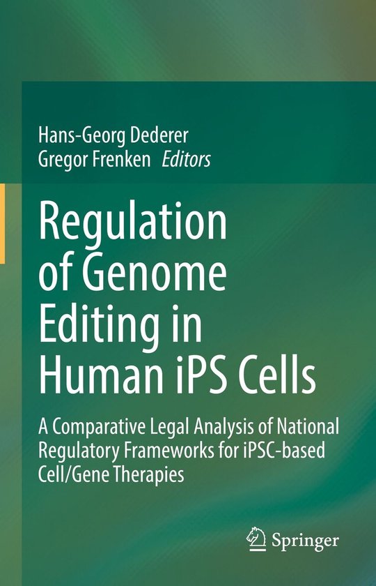 Law and Criminology (R0) - Regulation of Genome Editing in H ... - cover