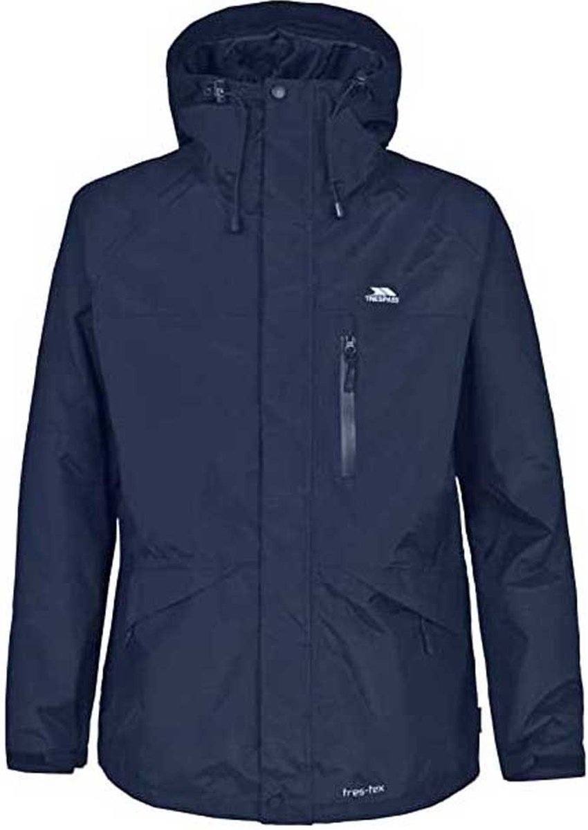 Trespass regenjas Corvo Jacket Herenjas Tp75 -XS Blauw