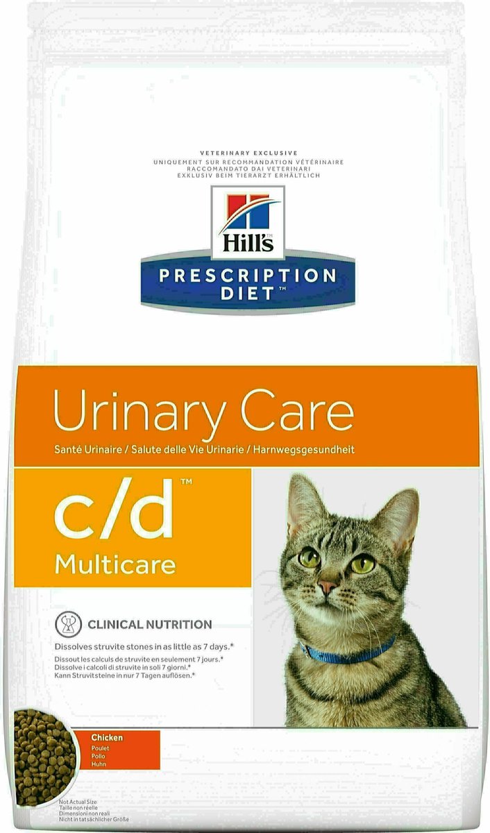 Hill's Prescription Diet C/D Multicare Urinary Care kattenvoer met kip 1,5 kg