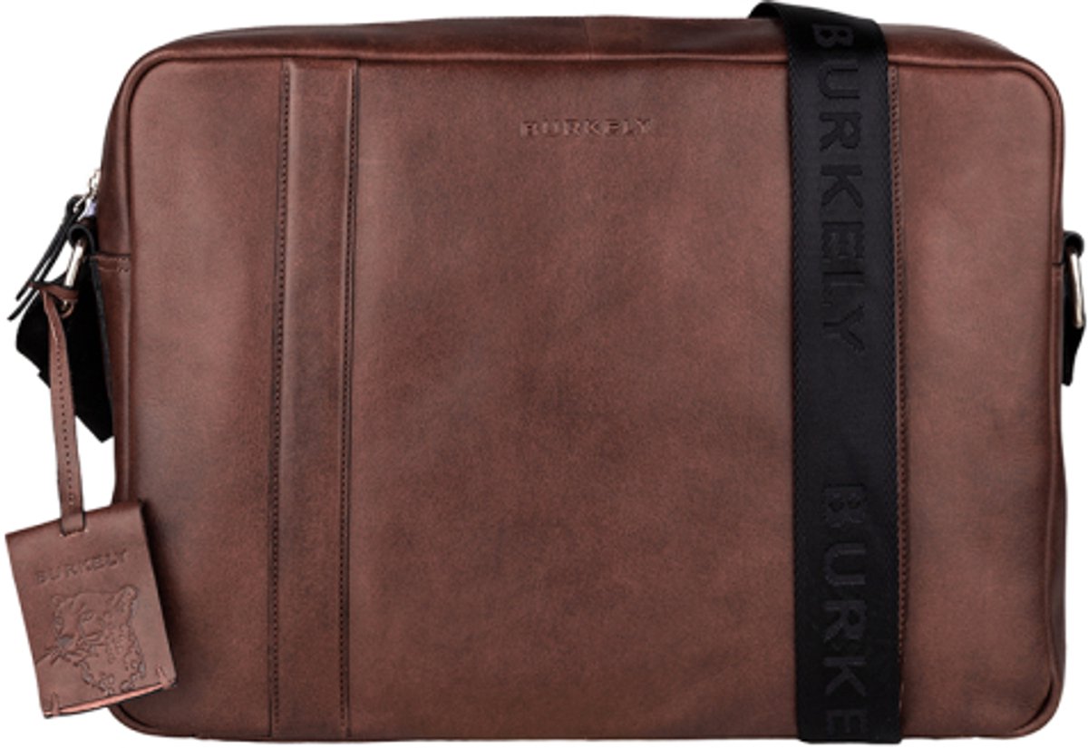 Burkely Laptoptas / Werktas / Aktetas - 14 inch - Suburb Seth - Bruin