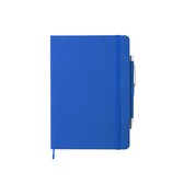 Carnet A5 - Carnet - Bloc-notes - Écriture - Hardcover - Avec stylo - Simili cuir - Blauw