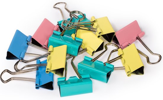 50 Stück Foldback Klammern Set Schwarz Binderclips Metallklammern Papierklammern für Schule 50 Stück Foldback Klammern Set Schwarz Binderclips Metallklammern Papierklammern für Schule