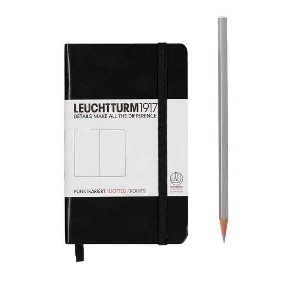 Leuchtturm1917 Notitieboek – Pocket – Puntjes – Zwart