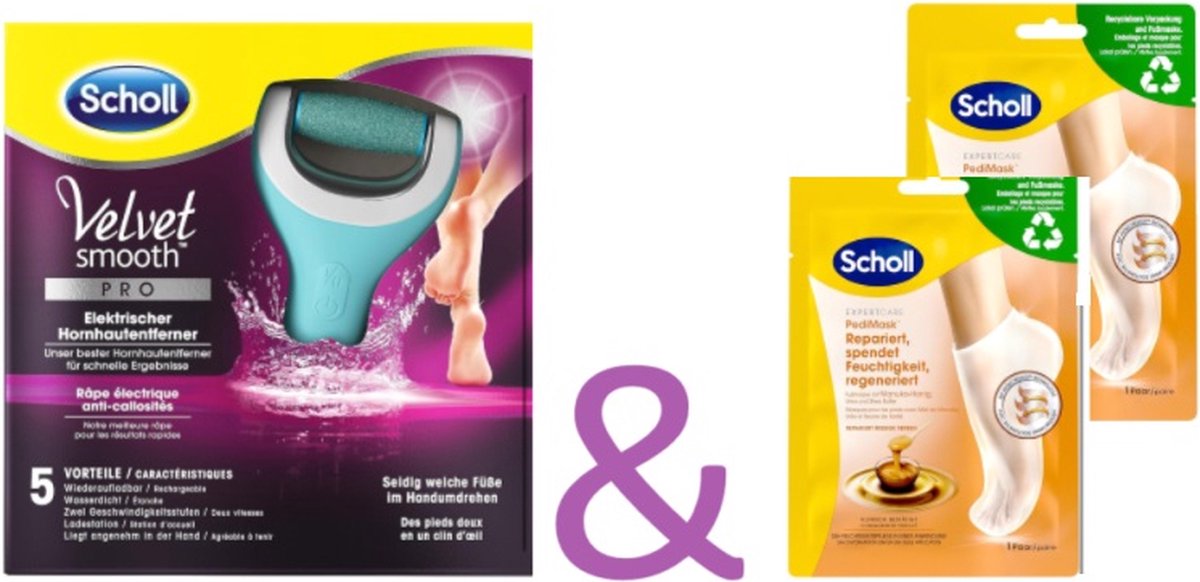 Goedkoopste Scholl Velvet Smooth elektrische 2 Stuks Scholl EXPERTCARE intensief vochtinbrengend voetmasker met manuka-honing, zorgt voor een langdurig gevoel van vocht - Eeltsokken-Scholl- Eeltvijl - Eelt sokken - Scholl Velvet Verwijdert op een effectieve e