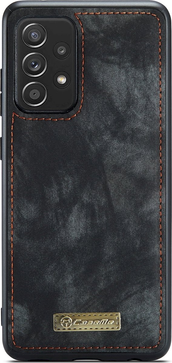 Caseme Telefoonhoesje geschikt voor Samsung Galaxy A52s 5G Hoesje | Caseme 008 Uitneembare 2in1 Bookcase Portemonnee | Pasjeshouder voor 8 Pasjes | Telefoonhoesje voor Pinpas / OV Kaart / Rijbewijs - Zwart