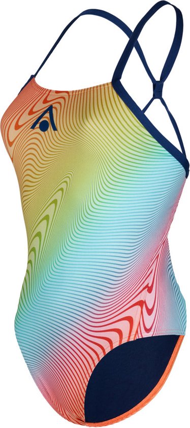 Aquasphere Essential Tie Back - Badpak - Dames - Multicolor/Oranje - 40
