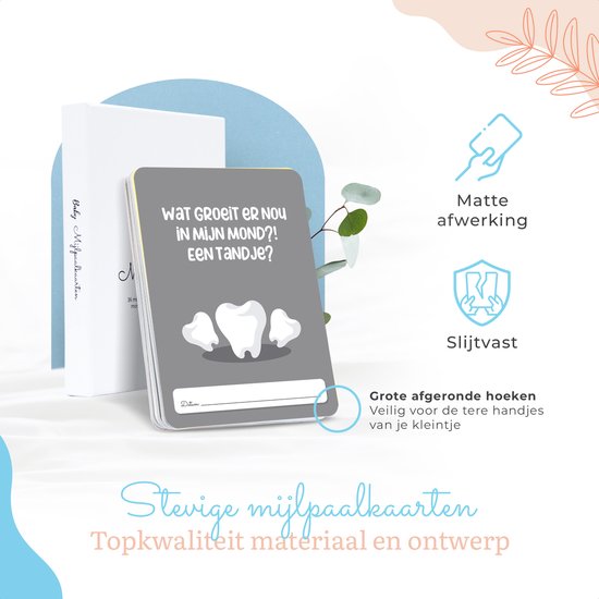 Baby Mijlpaalkaarten - 36 Milestone Cards Eerste Jaar - Babyshower Cadeau - Kraamcadeau Jongen Meisje van Merkloos — afbeelding 3