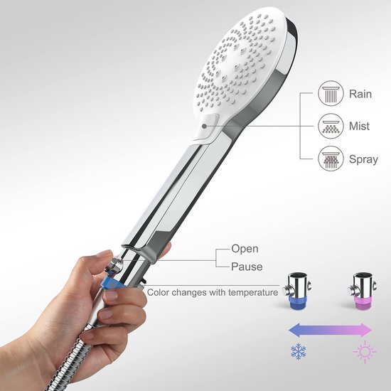 Ideal Standard Idealrain Evo Jet - Diamond handdouche 12 cm, 3 straalsoorten, chroom B2232AA