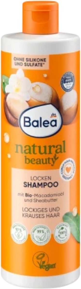 Balea Natural Beauty Shampoo Krullen, 400 ml