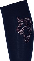 Red Horse - Chaussettes d'équitation - Cristal - Marine / Rose - S - 31-34