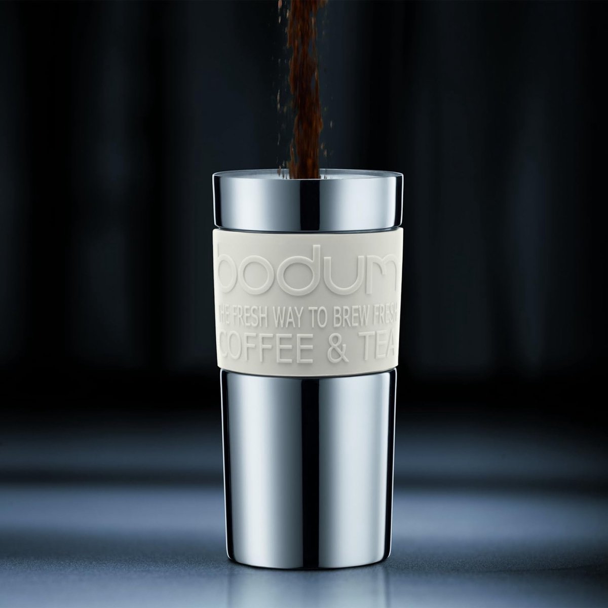 Press Cafetière, French Press System, dubbelwandig, 0,35 liter, zwart