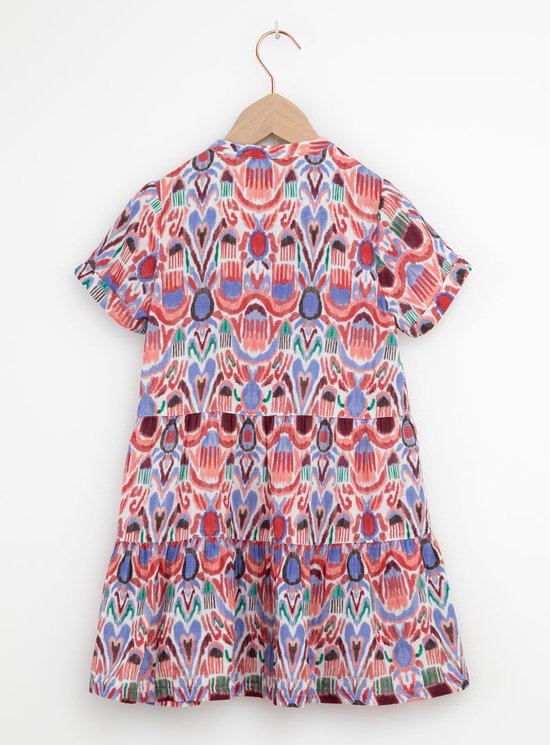 Sissy-Boy - Multicolour doorknoop jurk met ikat print