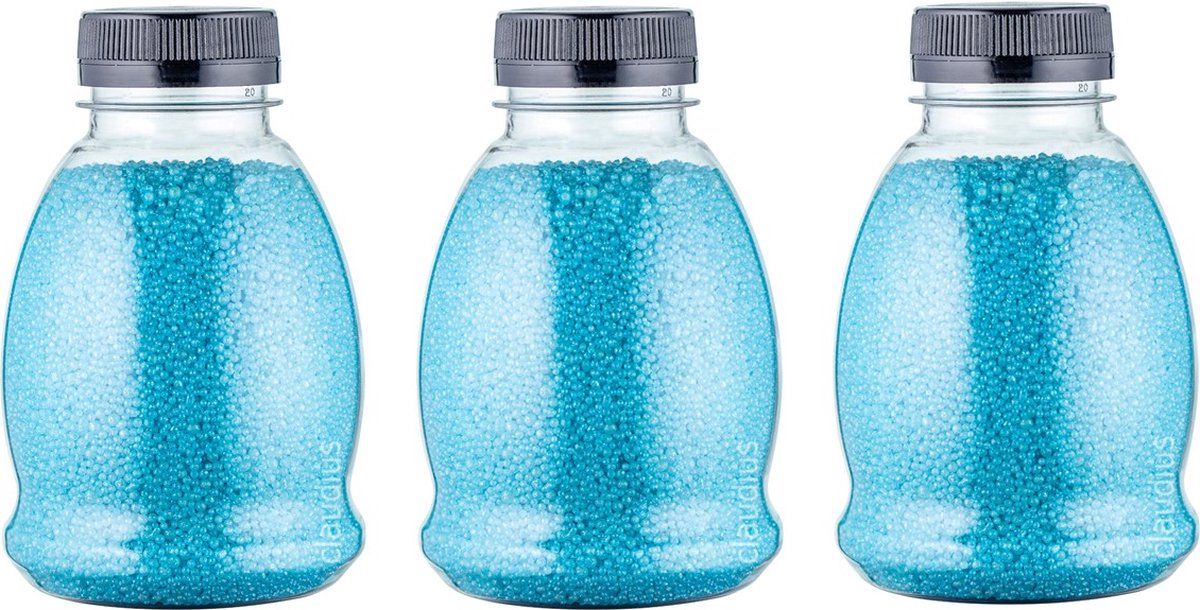 Goedkoopste Badkaviaar Opium - 225 gram - Fles met zwarte dop - set van 3 stuks - bad parels voor in bad