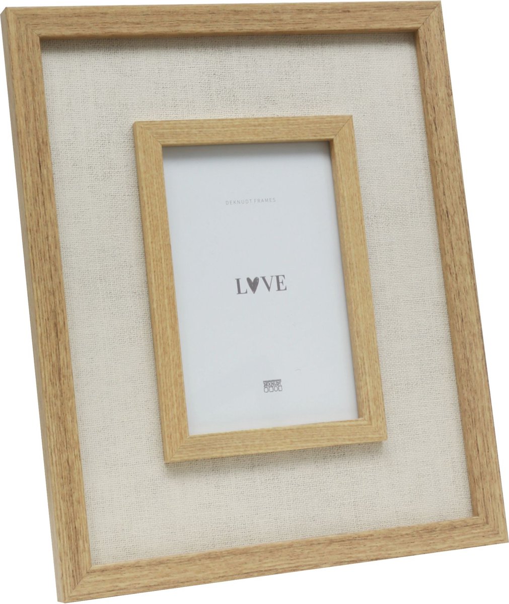 Deknudt Frames fotolijst S68UE3 - naturel met bies - voor foto 13x18