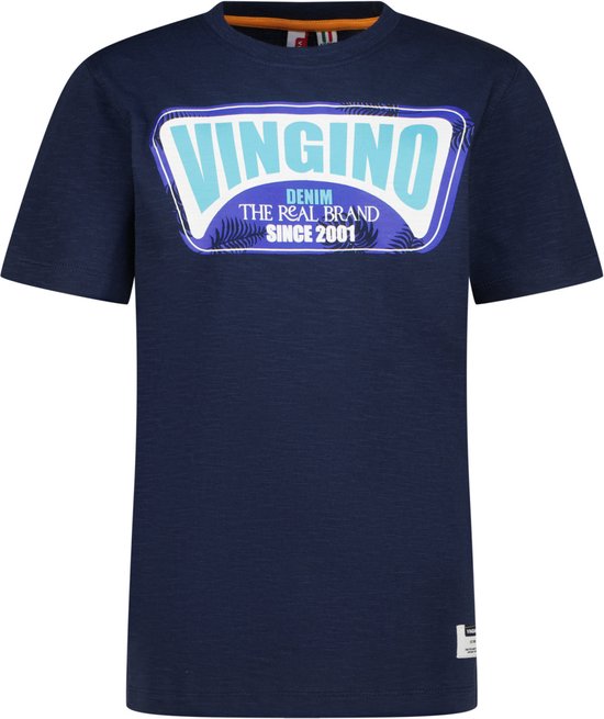 Vingino T-shirt Hefor Jongens T-shirt - Dark Blue - Maat 140