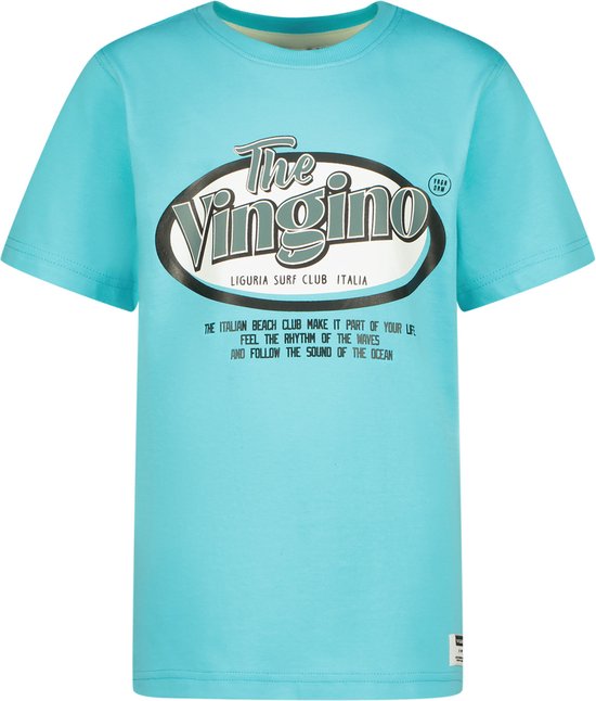 Vingino T-shirt Hebor Garçons T-shirt - Bleu île - Taille 140