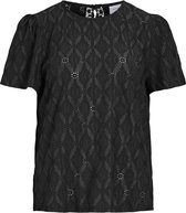 Vila T-shirt Visebia S/s Top 14095045 Black Beauty Dames Maat - XL