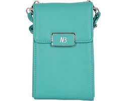 Groen Telefoontasje met Portemonnee | Compact en Trendy - PU Leer - Crossbody Schoudertas | Nieuwe Collectie Damesmode - Festival Tas | 11x4x19cm - 5 Creditcardhouders | Cadeau Tip Vrouwen