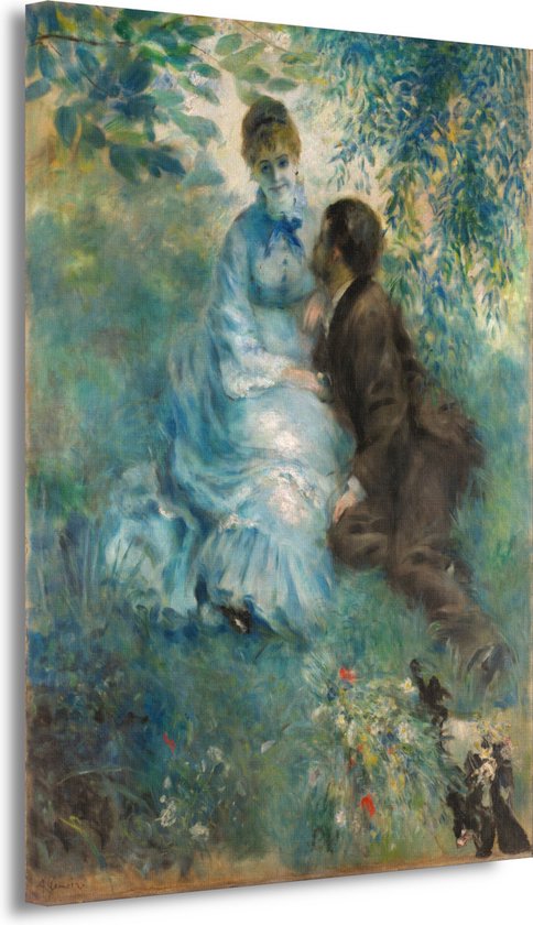 In the Summer - Pierre-Auguste Renoir schilderij - Personen schilderij - Muurdecoratie Oude meesters - Muurdecoratie kinderkamer - Canvas keuken - Muur kunst 60x90 cm