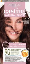 L'Oréal Paris Casting Natural Gloss - 423 Kastanje Middenbruin - Semi-Permanente Haarkleuring