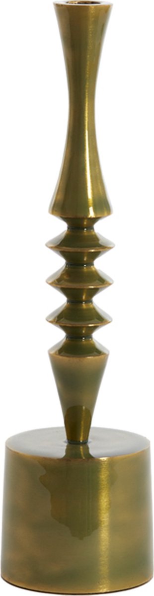 Kandelaar MISTRY - Ø10x35cm - Groen