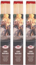 Fancy Flames BBQ/Barbecue lucifers - 30x - lange lucifers - 21 cm