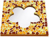 Mozaiek pakket Spiegel Bloem Bruin-Oranje-Geel