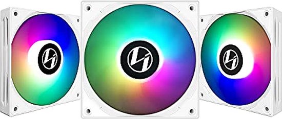 Lian Li ST120 RGB PWM, 120mm, 3-pack, Wit