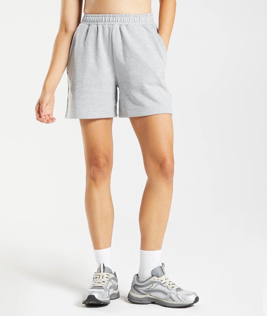 Maat M Dames - Light Grey Core Marl - Rest Day Sweats Shorts - Gymshark