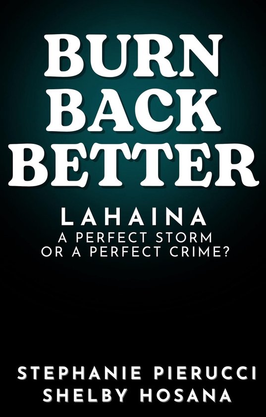 Burn Back Better - Lahaina - cover