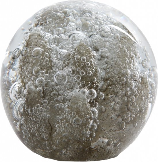 Light & Living Deco Beeld Coral - Glas - Transparant/Lichtbruin - 10x10x10 cm (BxHxD) - Presse Papier - Woonexpress