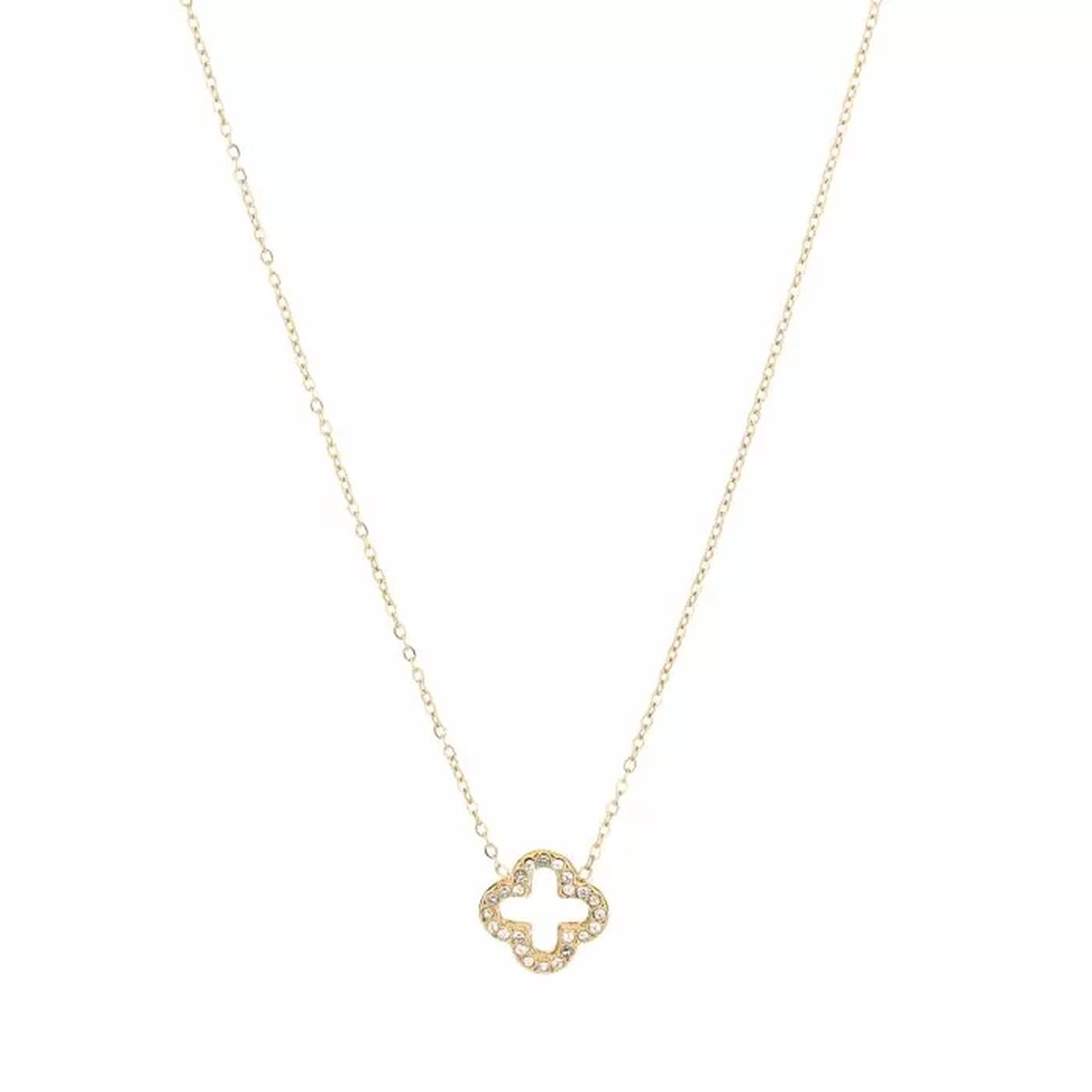 Bijoutheek Collier Klavers Strass