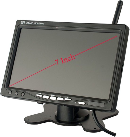 BrandWay Draadloze Achteruitrijcamera set met 7 inch scherm en 2 Draadloze Camera's - Auto / Camper / Caravan / Vrachtwagen / Landbouw van BRA — afbeelding 3
