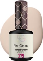Pink Gellac 329 Vanilla Cream Gellak Nagellak 15ml - Glanzende Gel Lak Wit - Gelnagels Producten - Gel Nails