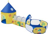 Kruiptunnel - Voor kinderen - Binnenspeelgoed - Buitenspeelgoed - Speelgoed - Met ballenbak - Met pop-up tent - Must have voor uw kinderen!