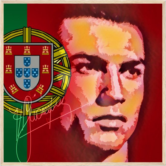 Cristiano Ronaldo voetbal poster| posters | 50 x 50 cm | pop art streetart | WALWALLS.STORE